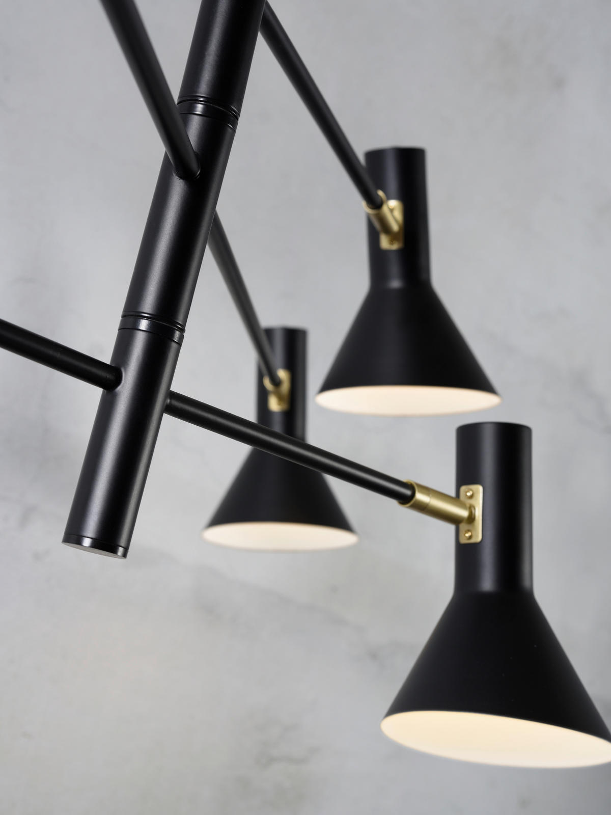 DECKENLEUCHTE  124/39 cm    - Schwarz, Design, Metall (124/39cm) - It's about Romi