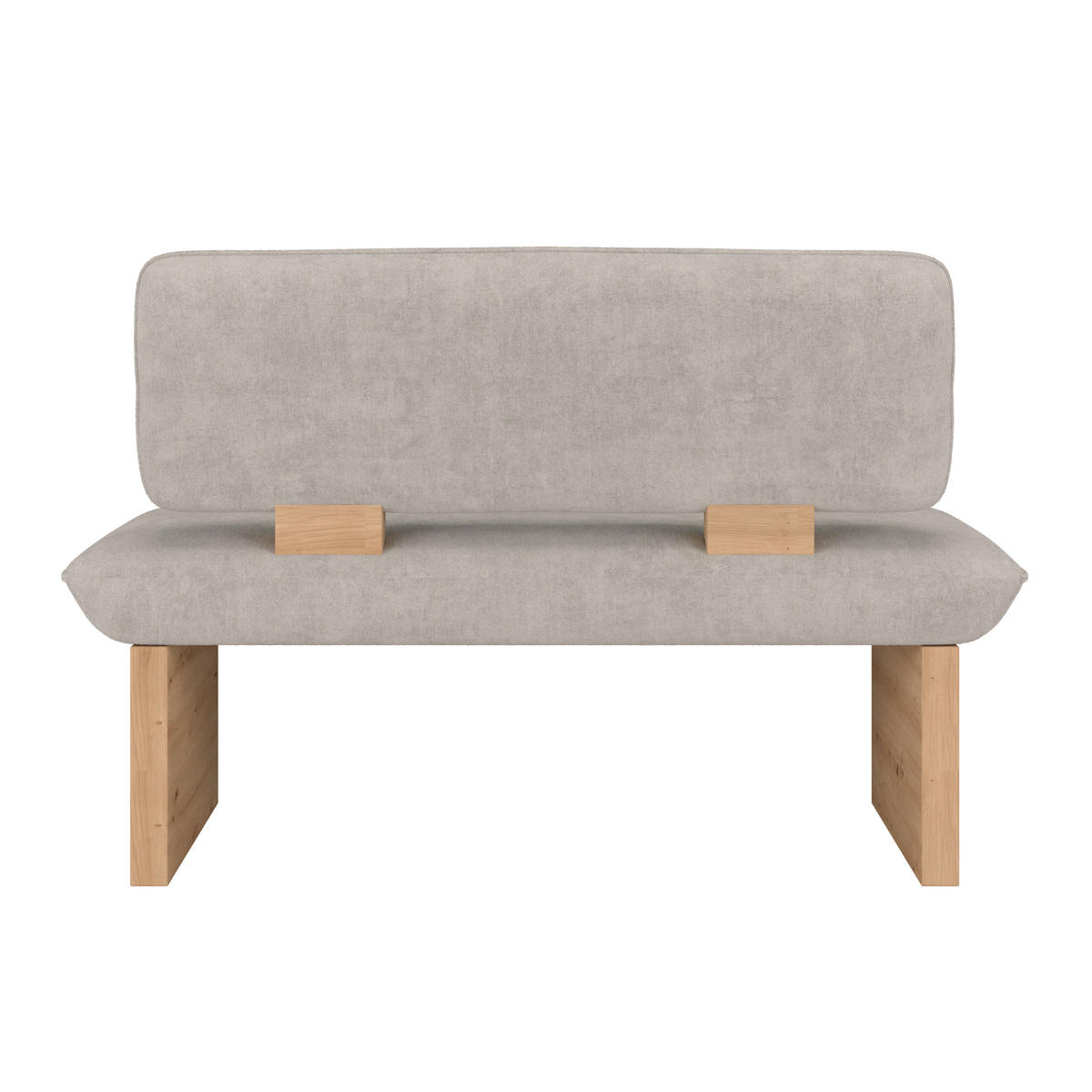 SITZBANK 120/87/67 cm Webstoff Beige  - Eichefarben/Beige, KONVENTIONELL, Textil (120/87/67cm) - James Wood
