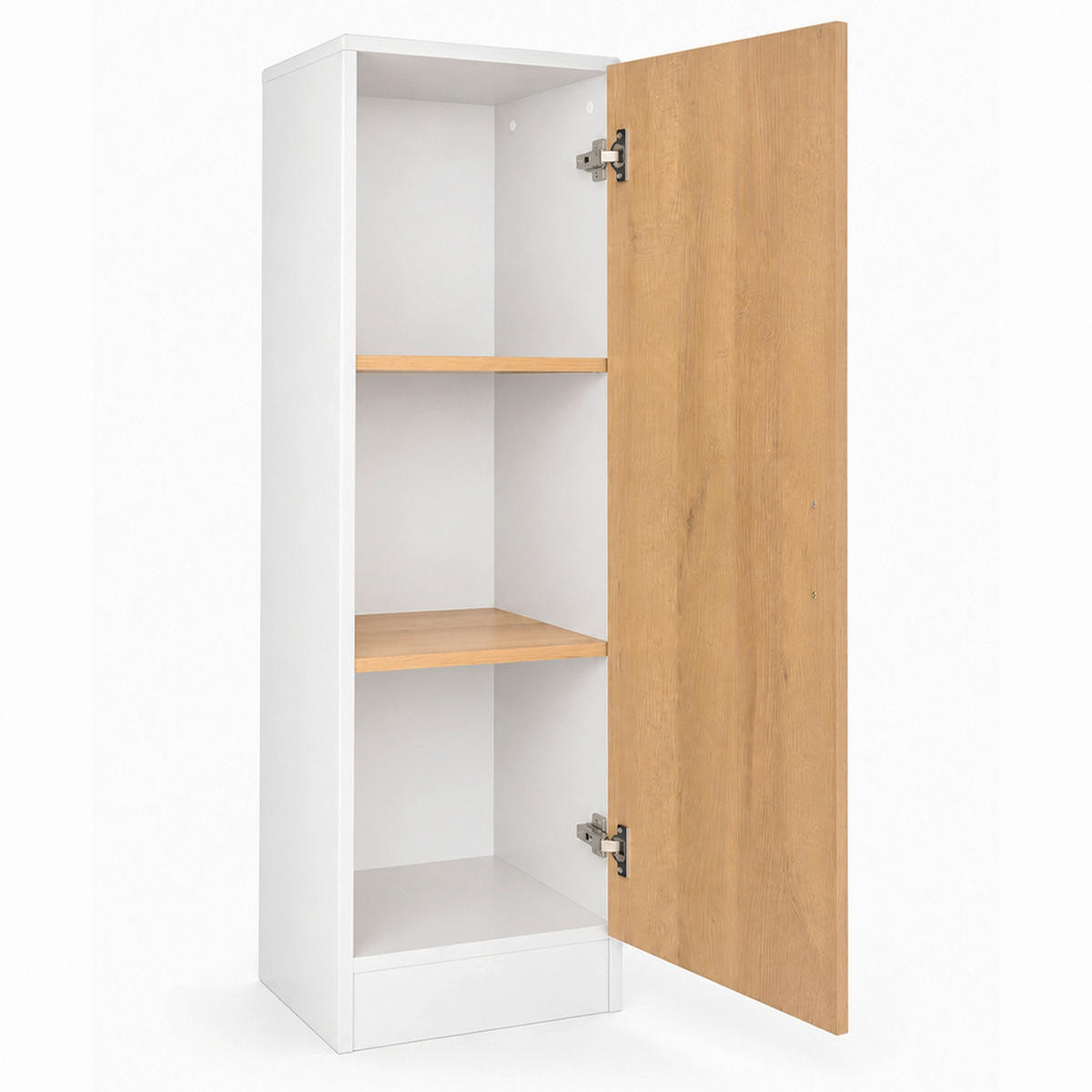 AKTENSCHRANK Weiß, Honigeiche  - Honigeiche/Weiß, MODERN, Holzwerkstoff (38/114/32cm) - MID.YOU