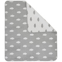 SCHMUSEDECKE Wolken  75/100 cm  - Hellgrau/Weiß, Trend, Textil (75/100cm) - Patinio