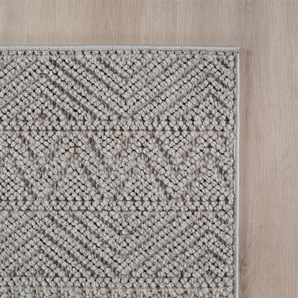 FLACHWEBETEPPICH 80 cm HELIX Silberfarben  - Silberfarben, Basics, Kunststoff/Textil (80cm) - Novel