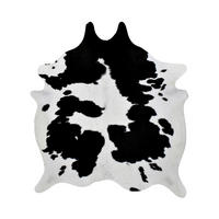 RINDERFELL Schwarz, Weiß  - Schwarz/Weiß, Natur, Leder/Fell (3-4qm) - Linea Natura