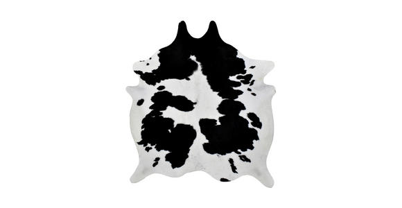 RINDERFELL Schwarz, Weiß  - Schwarz/Weiß, Natur, Leder/Fell (3-4qm) - Linea Natura