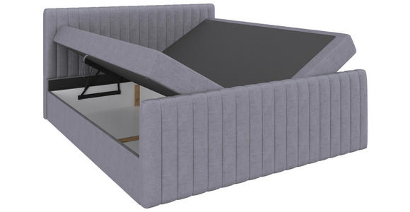 BOXBETT 180/200 cm  in Grau  - Schwarz/Grau, KONVENTIONELL, Holz/Textil (180/200cm) - Carryhome