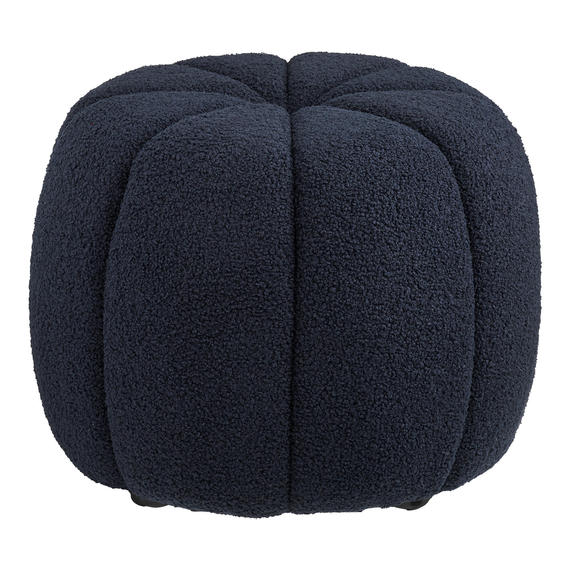 HOCKER in Textil Dunkelblau  - Dunkelblau, Basics, Textil (48/48/38cm)