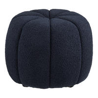 HOCKER in Textil Dunkelblau  - Dunkelblau, Basics, Textil (48/48/38cm)
