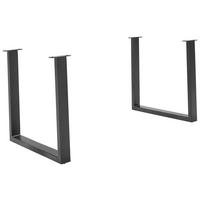 TISCHGESTELL Dunkelgrau  - Dunkelgrau, Design, Metall (78/8/73cm) - Valdera