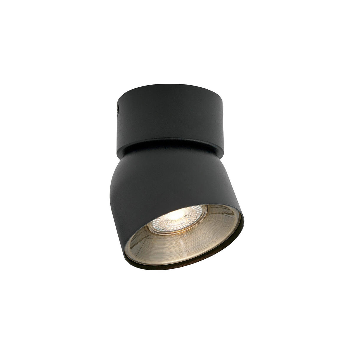 DECKENSTRAHLER Pitcher 10/12,3 cm   - Schwarz, KONVENTIONELL, Metall (10/12,3cm) - Nordlux