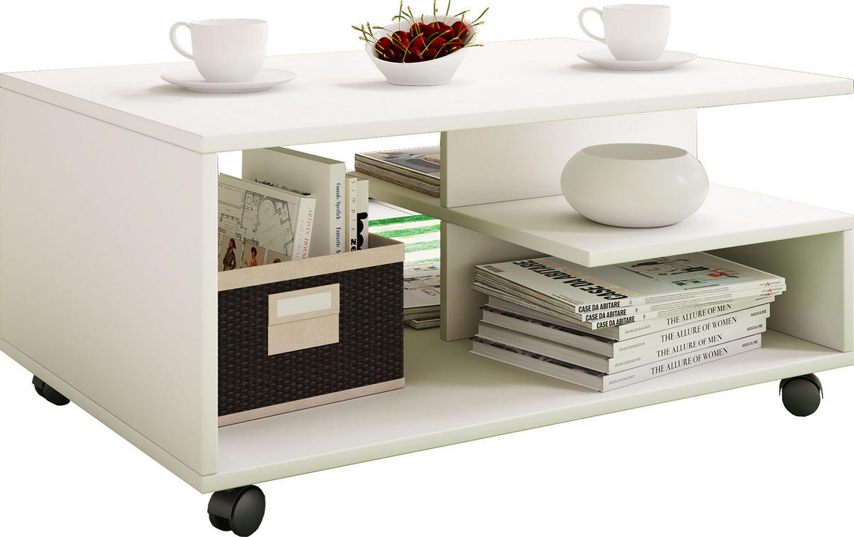 COUCHTISCH in Holzwerkstoff 50/80/40 cm  - Weiss, Basics, Holzwerkstoff (50/80/40cm) - MID.YOU