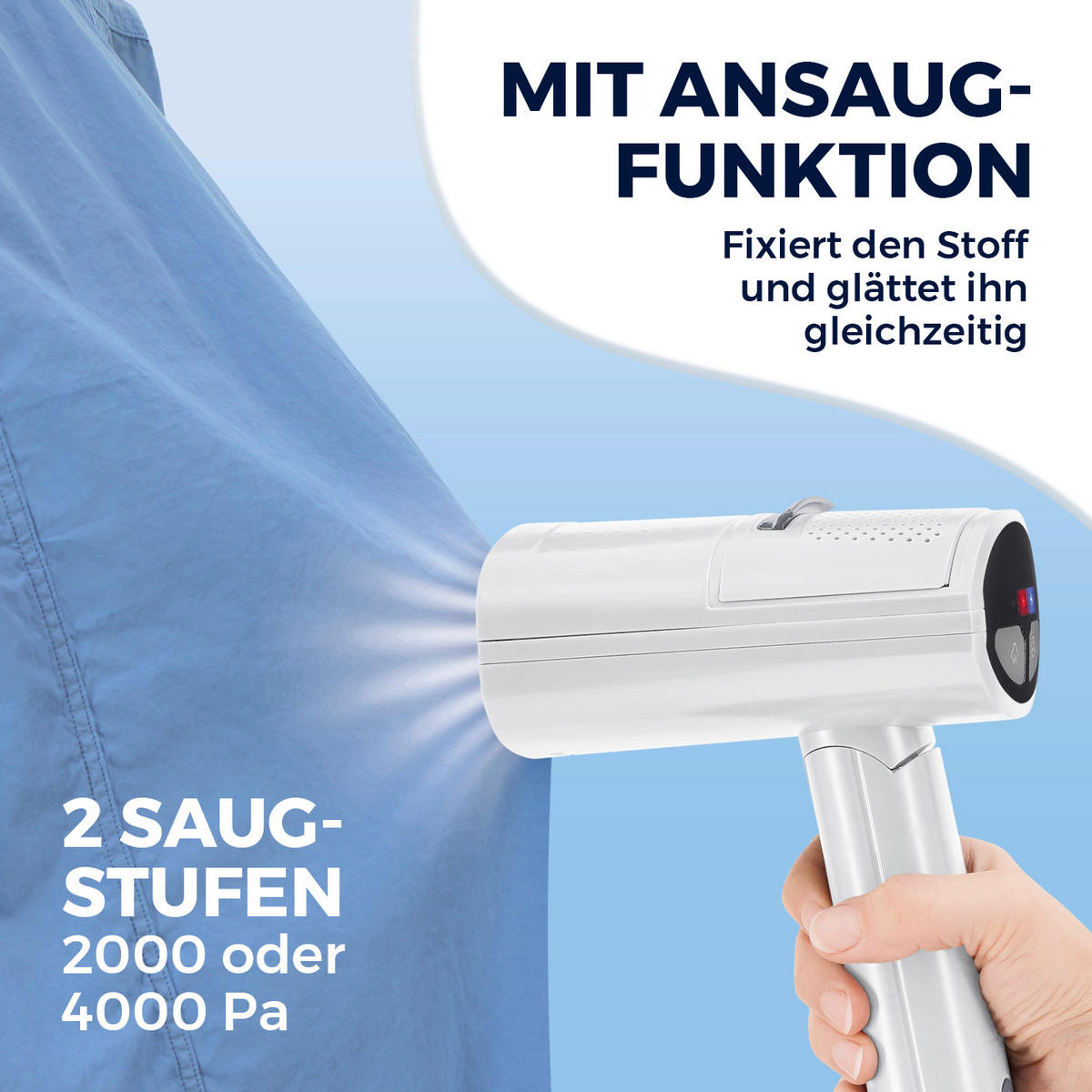DAMPFBÜRSTE AeroTech 4000  - Weiß, Basics, Kunststoff (24,5/11/14,5cm) - CLEANMAXX