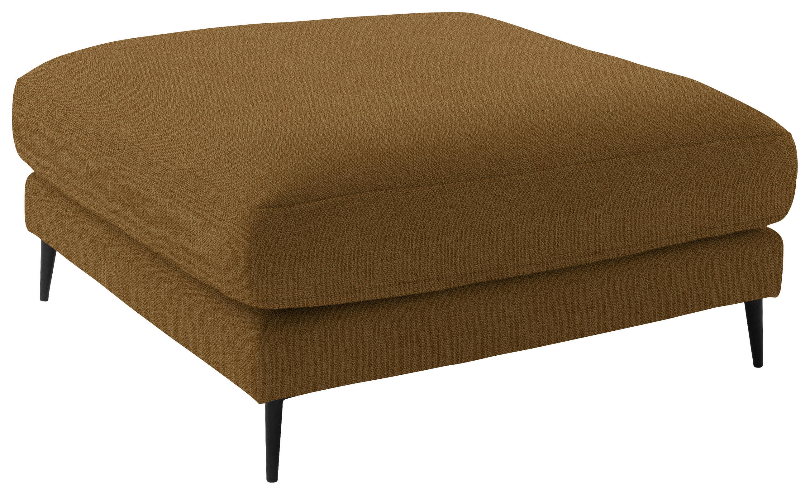 HOCKER in Textil Goldfarben  - Goldfarben/Schwarz, Design, Textil/Metall (120/43/90cm) - Dieter Knoll
