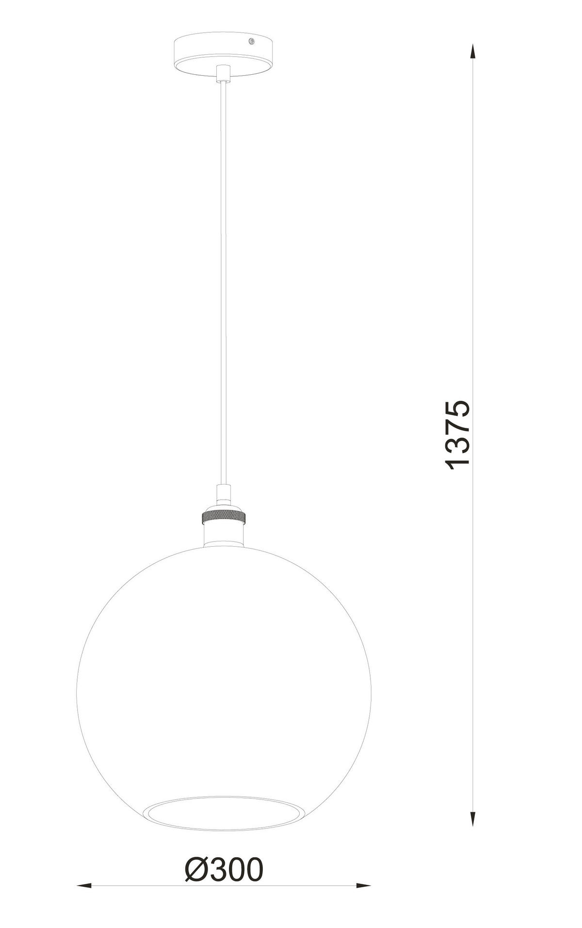 HÄNGELEUCHTE 30/137,5 cm  - Bernsteinfarben, Trend, Glas/Metall (30/137,5cm) - Novel