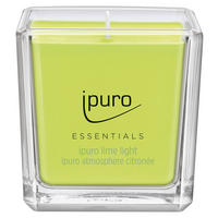 DUFTKERZE Zitrone  - Limette, Basics, Glas (6,9/6,9/6,9cm) - Ipuro