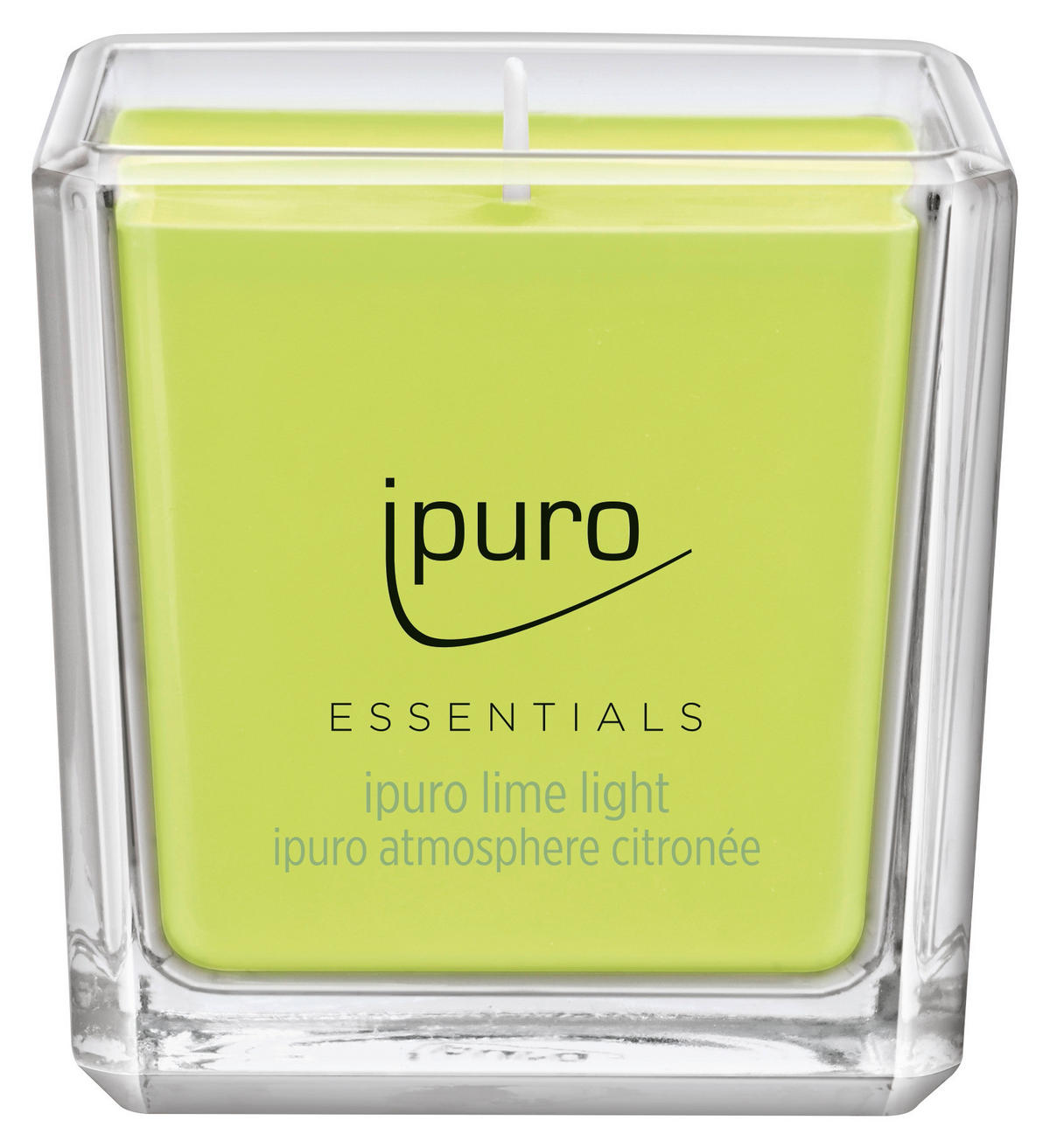 DUFTKERZE Zitrone  - Limette, Basics, Glas (6,9/6,9/6,9cm) - Ipuro