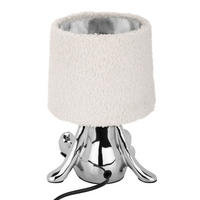 BORDSLAMPA 16/15/24 cm   - vit/kromfärg, Design, textil/keramik (16/15/24cm) - Novel