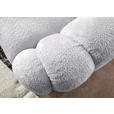 BIGSOFA in Chenille Hellgrau  - Hellgrau/Schwarz, KONVENTIONELL, Kunststoff/Textil (248/78/112cm) - Carryhome