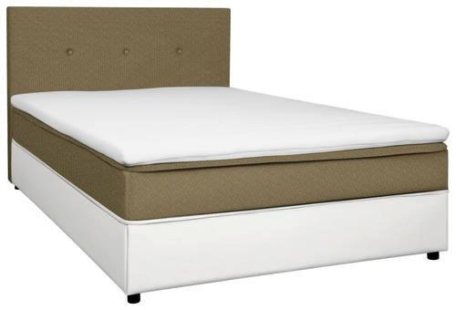 BOXBETT 160/200 cm  in Gelb, Weiss  - Weiss/Gelb, Konventionell, Holz/Textil (160/200cm) - Carryhome