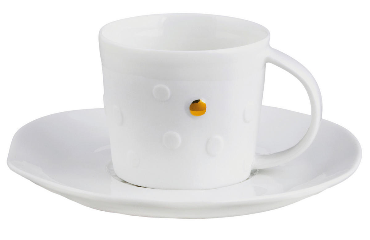 TASSE MIT UNTERTASSE  - Basics, Keramik (14,5/14,5/7,8cm) - Räder