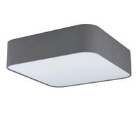 DECKENLEUCHTE    57,5/57,5/16,5 cm  - Weiss/Grau, Basics, Kunststoff/Textil (57,5/57,5/16,5cm) - Eglo