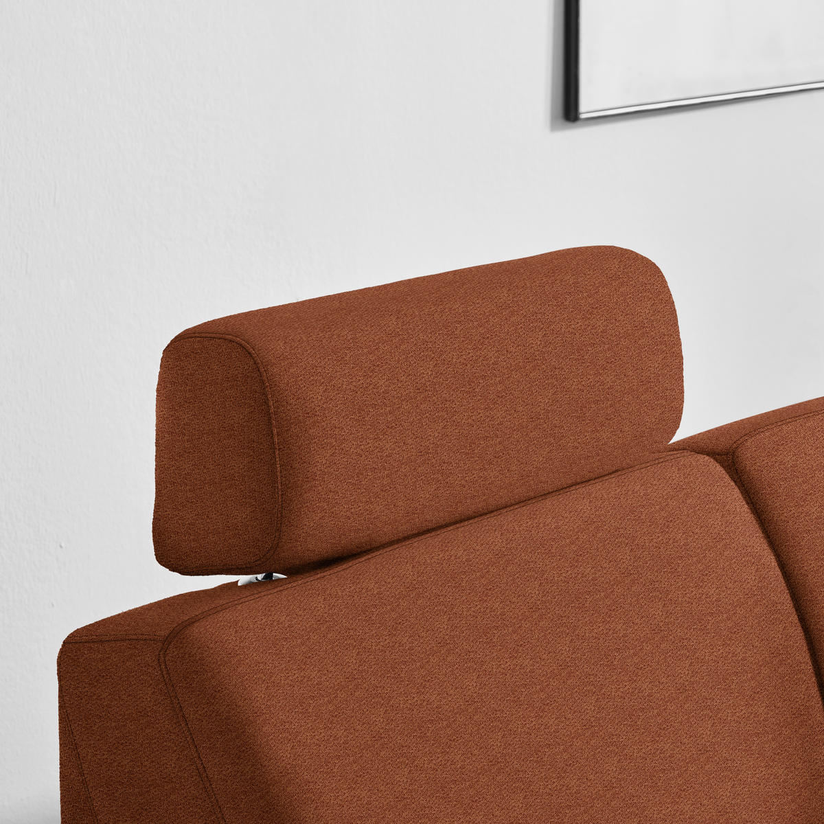 ECKSOFA in Webstoff Orange  - Schwarz/Orange, Konventionell, Kunststoff/Textil (224/165cm) - Xora