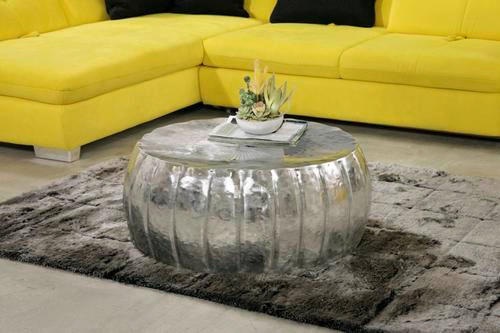 COUCHTISCH in Metall 82/82/32 cm  - Alufarben, Design, Metall (82/82/32cm) - Carryhome