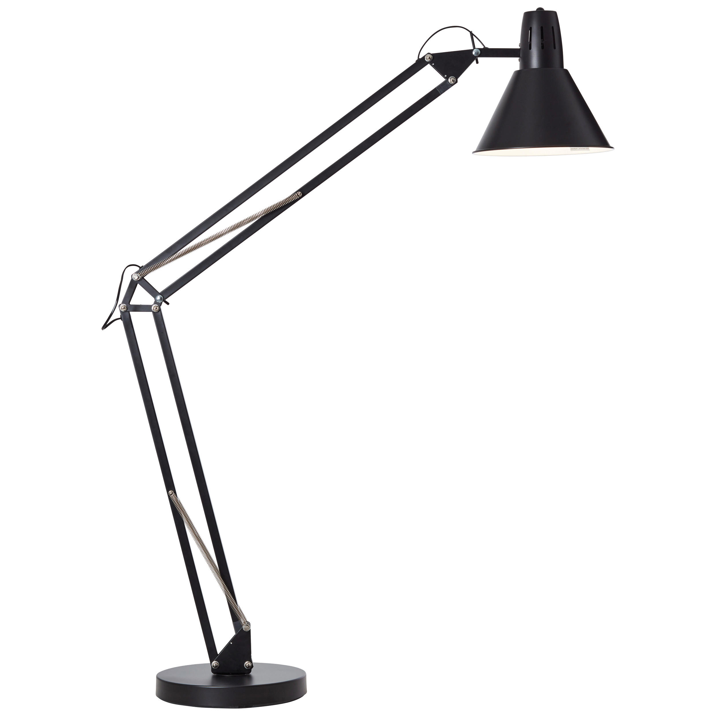 STEHLEUCHTE 32/176 cm    - Schwarz, Basics, Metall (32/176cm) - Brilliant
