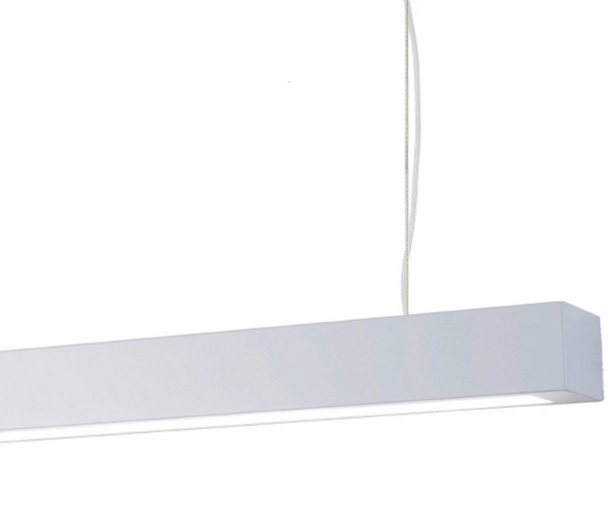PENDELLEUCHTE Ibros 150/93/5.5 cm  - Weiß, Design, Metall (150/93/5.5cm)