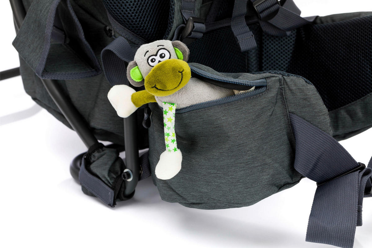 RÜCKENTRAGE Adventure  - Dunkelgrau/Beige, Basics, Textil (30/73/85cm) - Fillikid