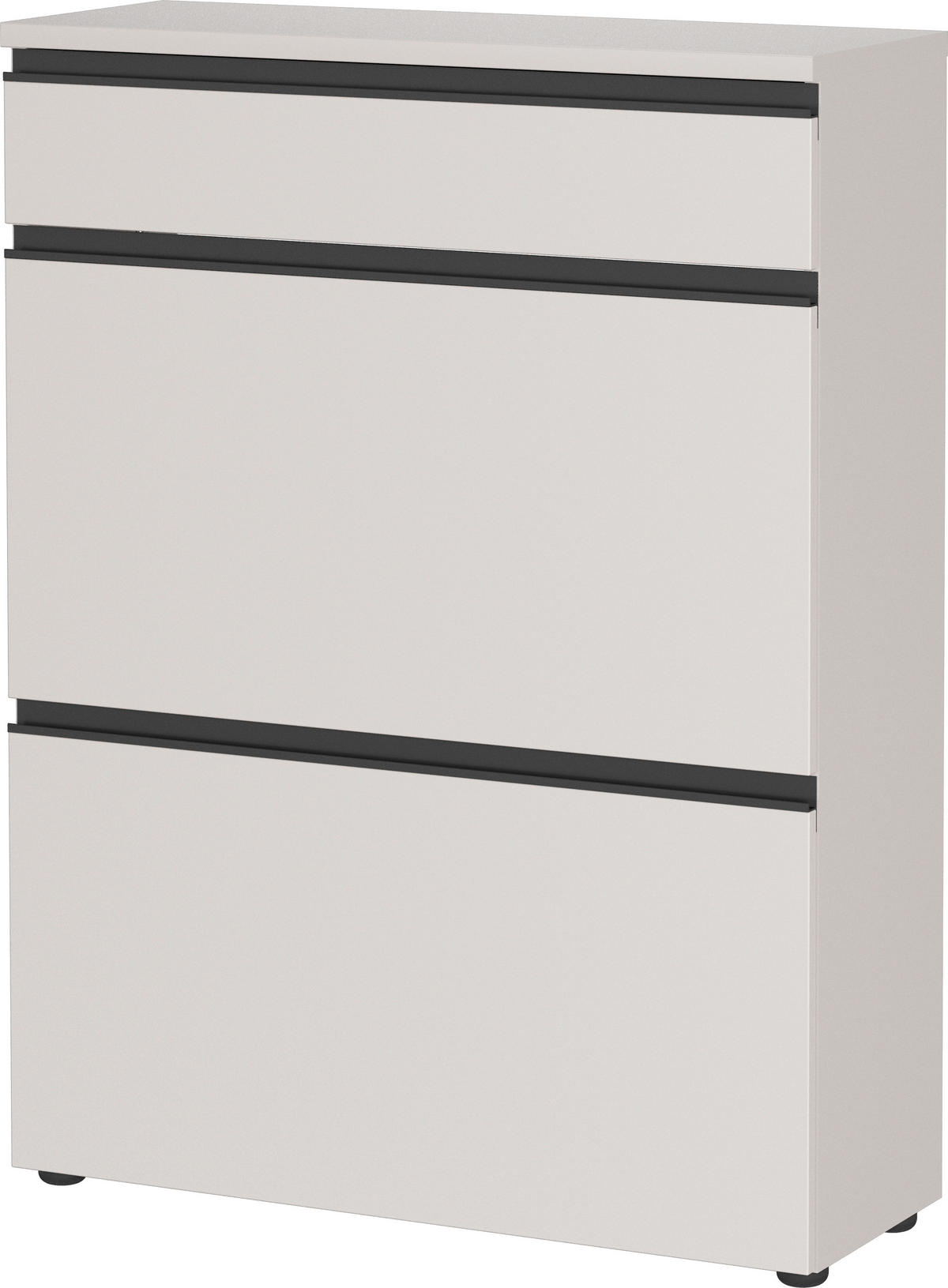 SCHUHSCHRANK Beige  - Beige/Schwarz, Design, Holzwerkstoff/Kunststoff (80/107/29cm) - MID.YOU