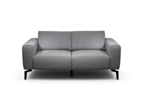 2-SITZER-SOFA in Chenille Anthrazit  - Anthrazit/Schwarz, Design, Textil/Metall (180/86/86-94cm) - SENSOO