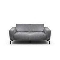 2-SITZER-SOFA in Chenille Anthrazit  - Anthrazit/Schwarz, Design, Textil/Metall (180/86/86-94cm) - SENSOO
