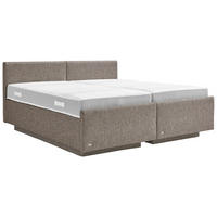 POLSTERBETT 200/200 cm  in Grau  - Weiss/Grau, Basics, Holz/Textil (200/200cm) - RUF Betten
