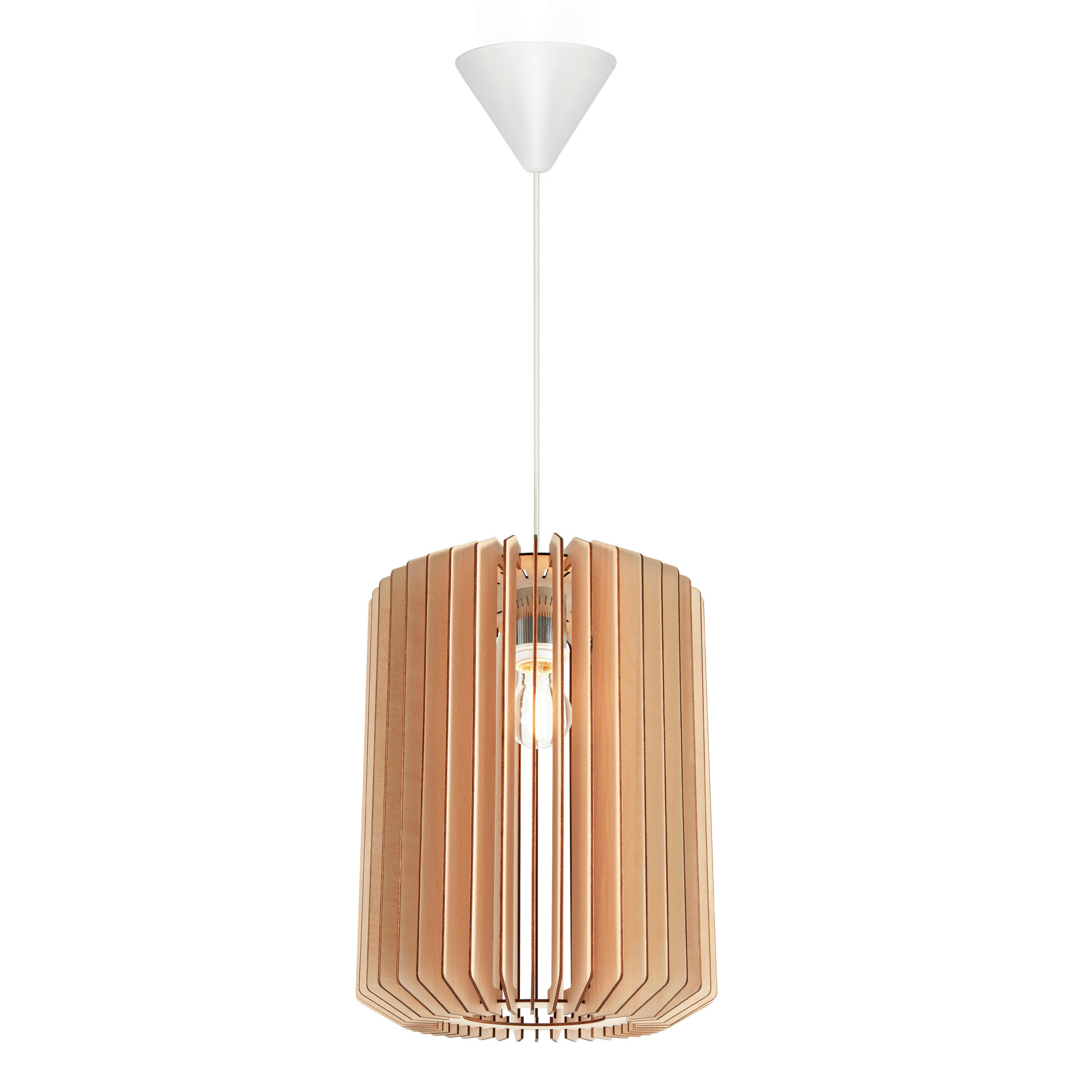 HÄNGELEUCHTE Asti 30/40 cm   - Naturfarben, Natur, Holz (30/40cm) - Nordlux