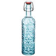 UNIVERSALFLASCHE  - Blau, KONVENTIONELL, Glas (8,5/8,5/32,5cm) - Homeware