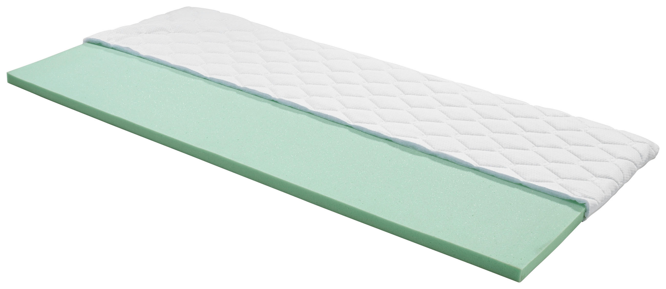 Topper Beta 140/200 cm Höhe ca. 6 cm  - Weiß, Textil (140/200cm) - Primatex
