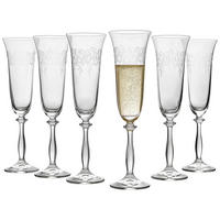 SEKTGLAS-SET 6-teilig  - Klar, Trend, Glas (0,19l) - Novel