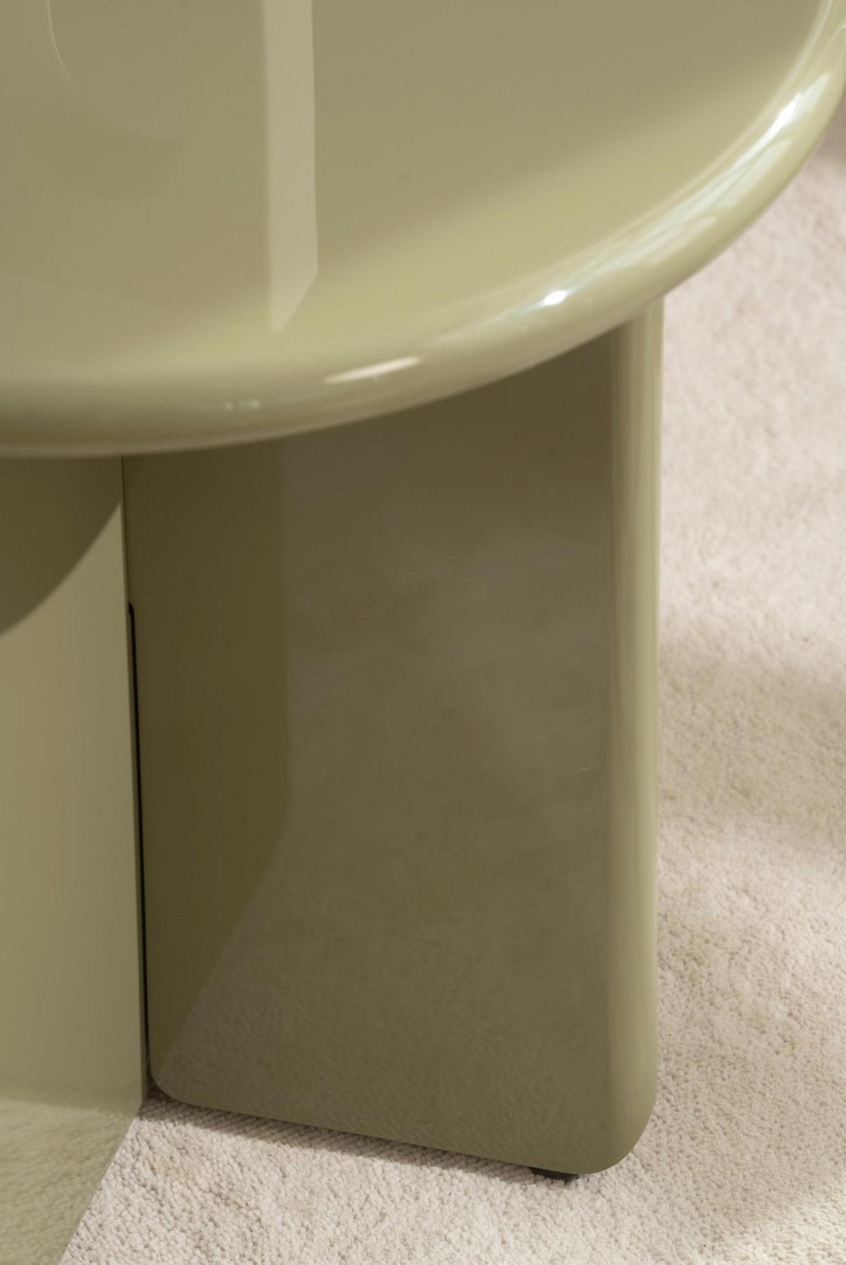 COUCHTISCH 50/50/45 cm rund Grün  - Grün, Design, Holzwerkstoff (50/50/45cm) - MID.YOU