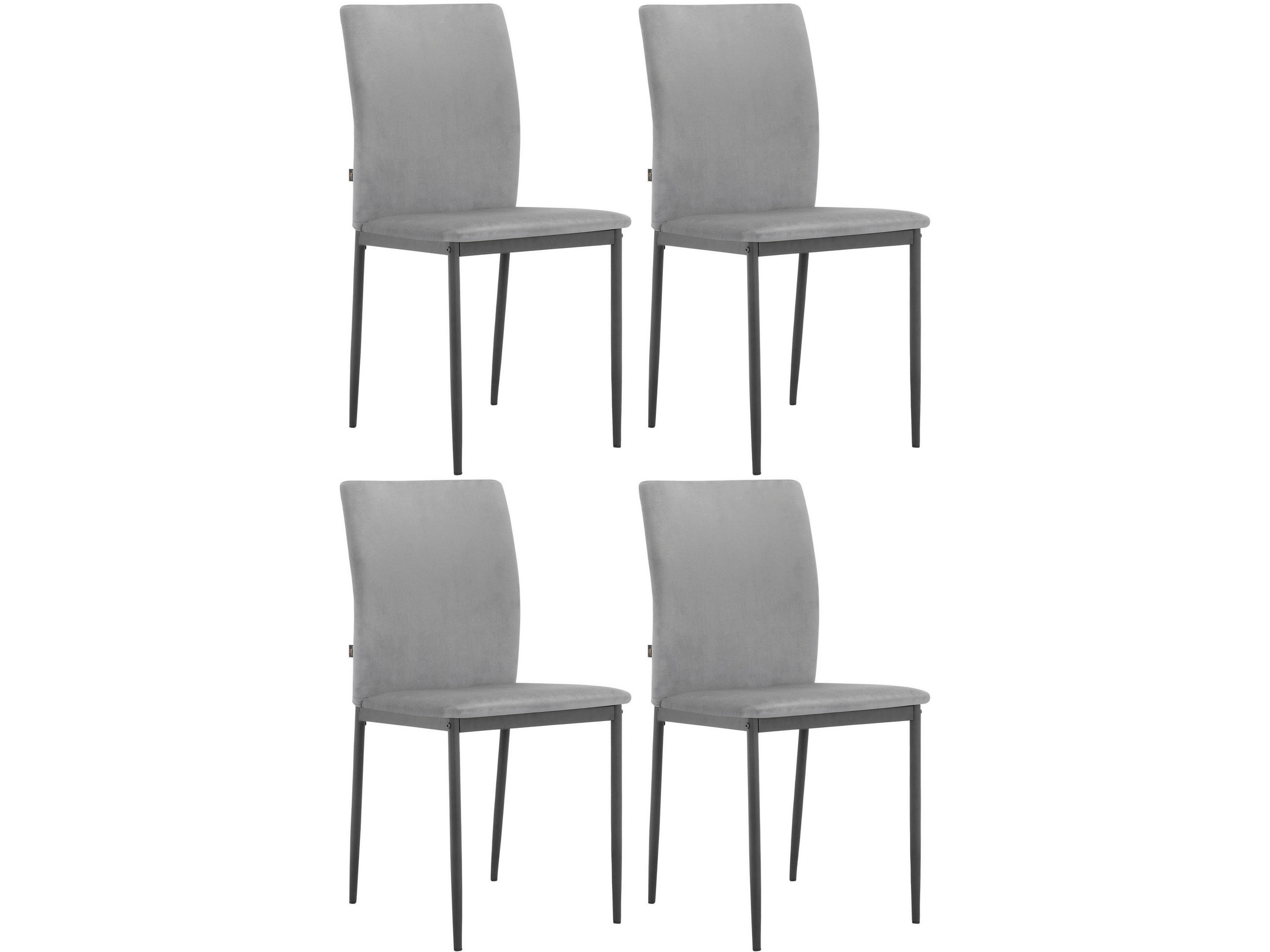 Mid.you Stuhl-Set Pavia Anthrazit 44x88x51 cm