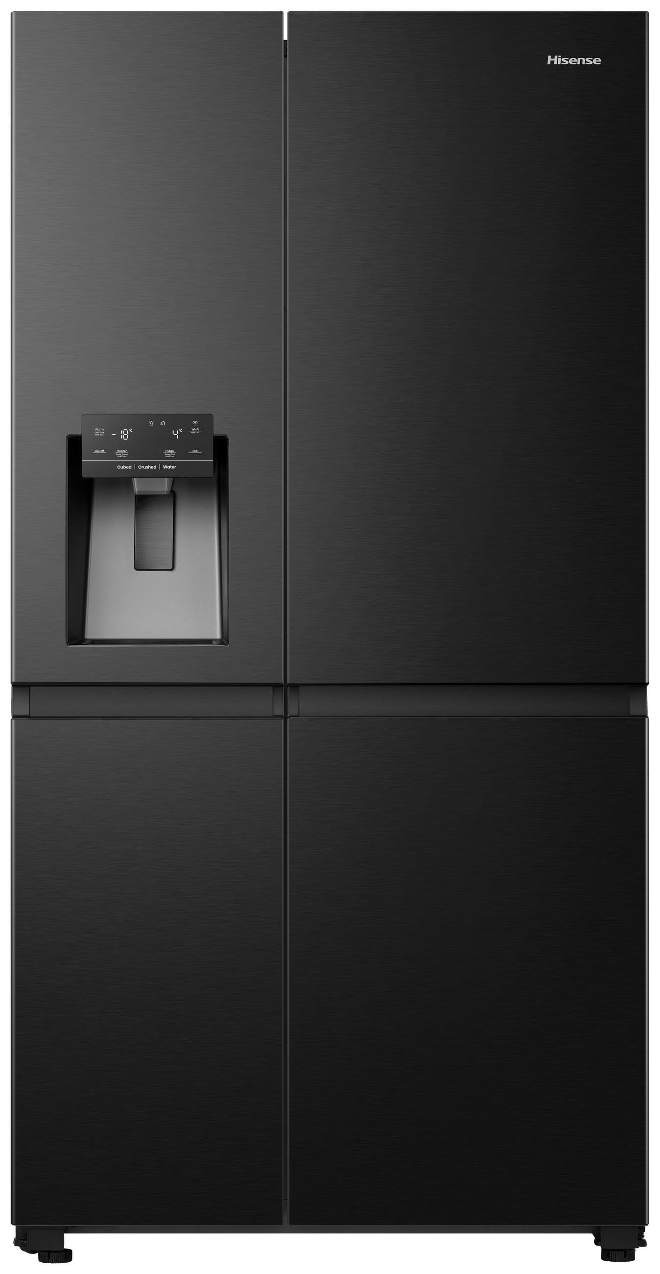 SIDE-BY-SIDE 91/179/73 cm RS818N4TFE  - Schwarz, LIFESTYLE, Metall (91/179/73cm) - Hisense