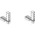 TV-ELEMENT 150-195/178,8/36 cm  - Graphitfarben/Weiß, KONVENTIONELL, Holzwerkstoff (150-195/178,8/36cm) - Cantus