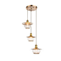 Lustră 45/150 cm  - bronz, Basics, sticlă/metal (45/150cm)