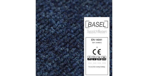 TEPPICHFLIESE - Dunkelblau, Basics, Kunststoff/Textil (50/50cm) - Esposa