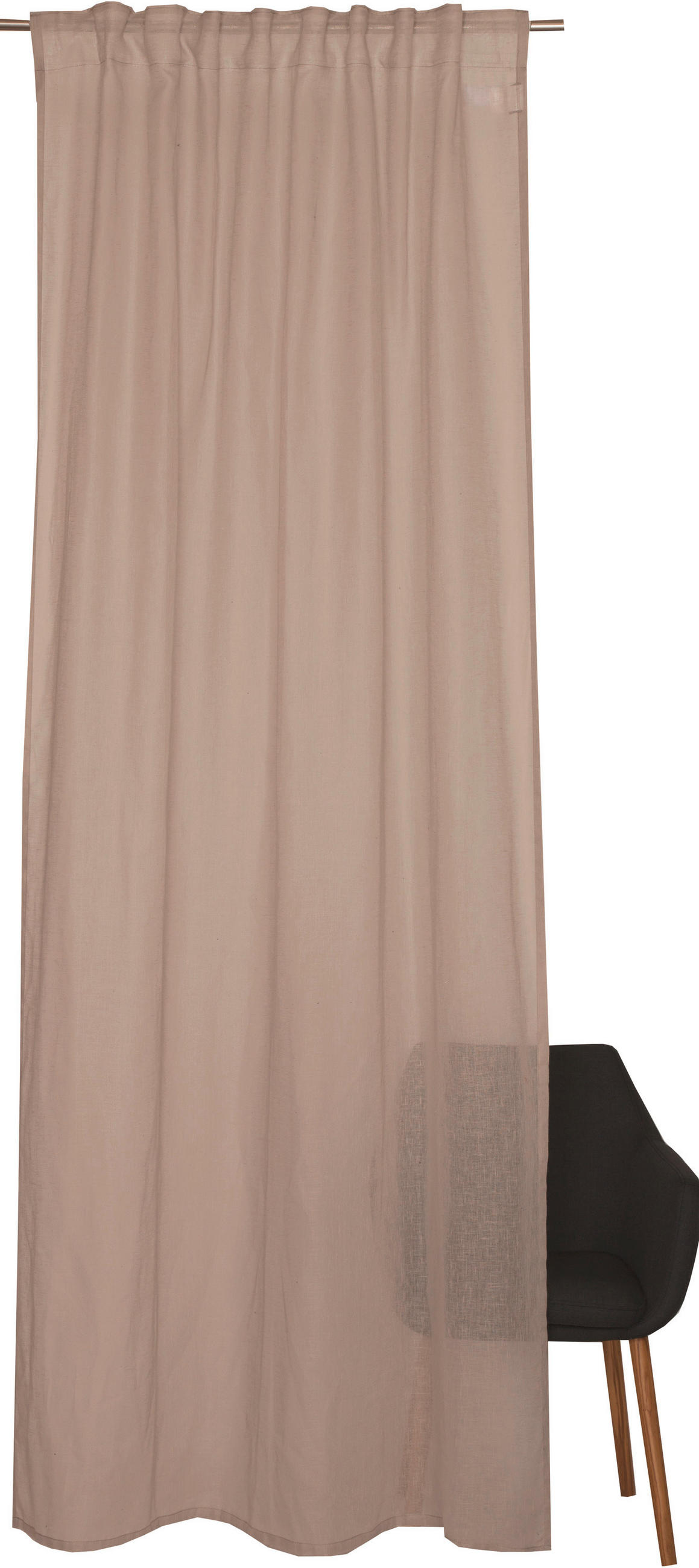 VORHANGSCHAL transparent  - Beige, Basics, Textil (130/250cm) - Schöner Wohnen