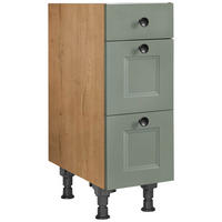 SCHUBKASTENUNTERSCHRANK 30/87/56 cm  in Grün, Eichefarben  - Eichefarben/Schwarz, MODERN, Holzwerkstoff/Metall (30/87/56cm) - Nobilia