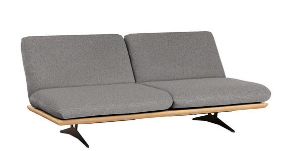 SCHLAFSOFA in Webstoff Blau, Braun  - Blau/Beige, Design, Holz/Textil (204/92/90cm) - Dieter Knoll