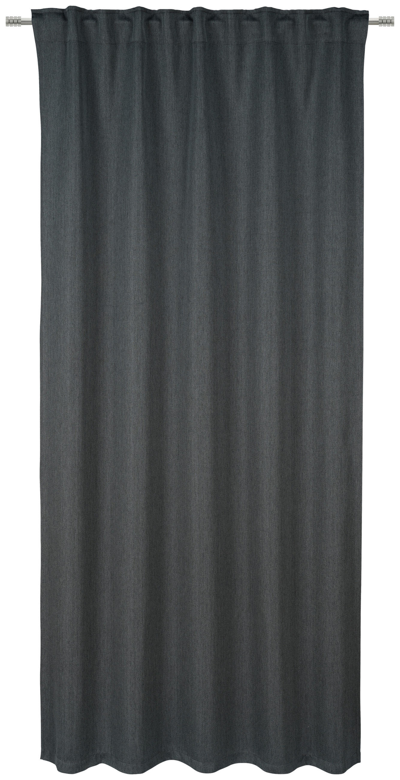 WÄRMESCHUTZVORHANG MILTON Verdunkelung 140/245 cm   - Jadegrün/Anthrazit, Basics, Textil (140/245cm) - Esposa