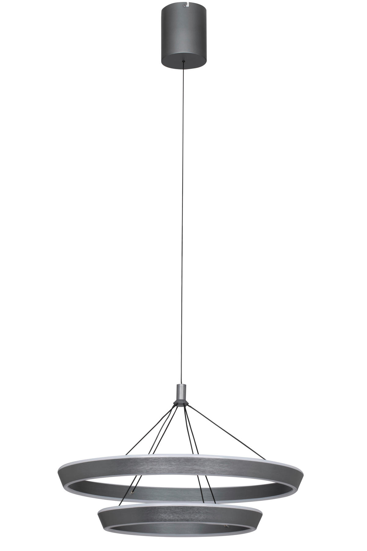 ZÁVĚSNÉ LED SVÍTIDLO, 60/150 cm  - šedá, Lifestyle, kov (60/150cm) - Ambiente