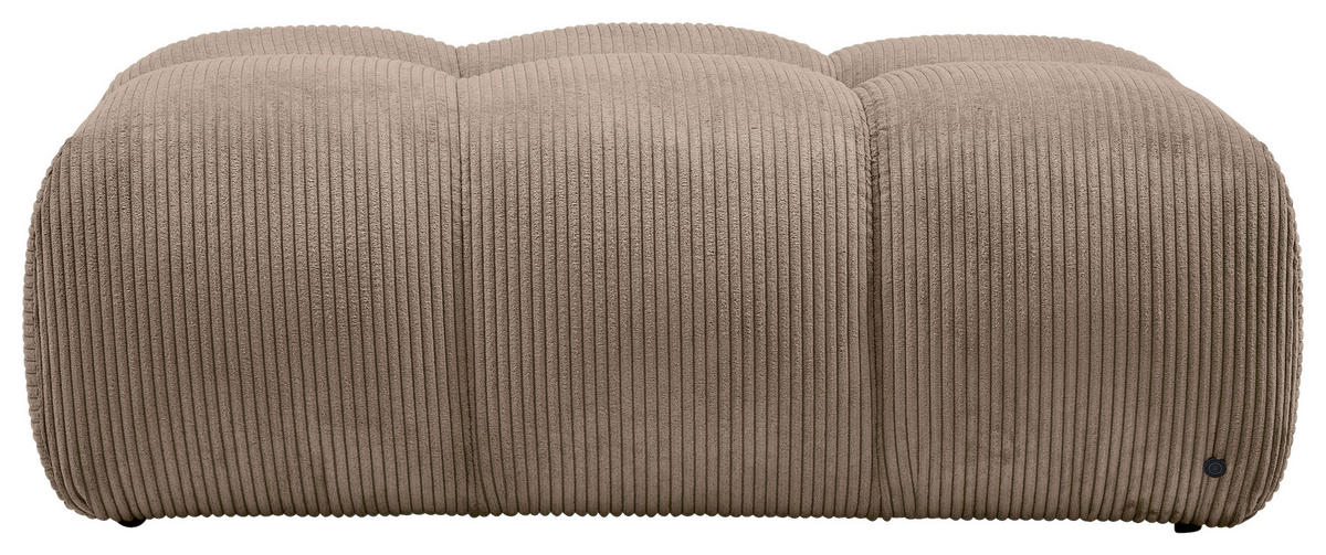 HOCKER Cord Braun  - Schwarz/Braun, KONVENTIONELL, Kunststoff/Textil (105/43/90cm) - Tom Tailor