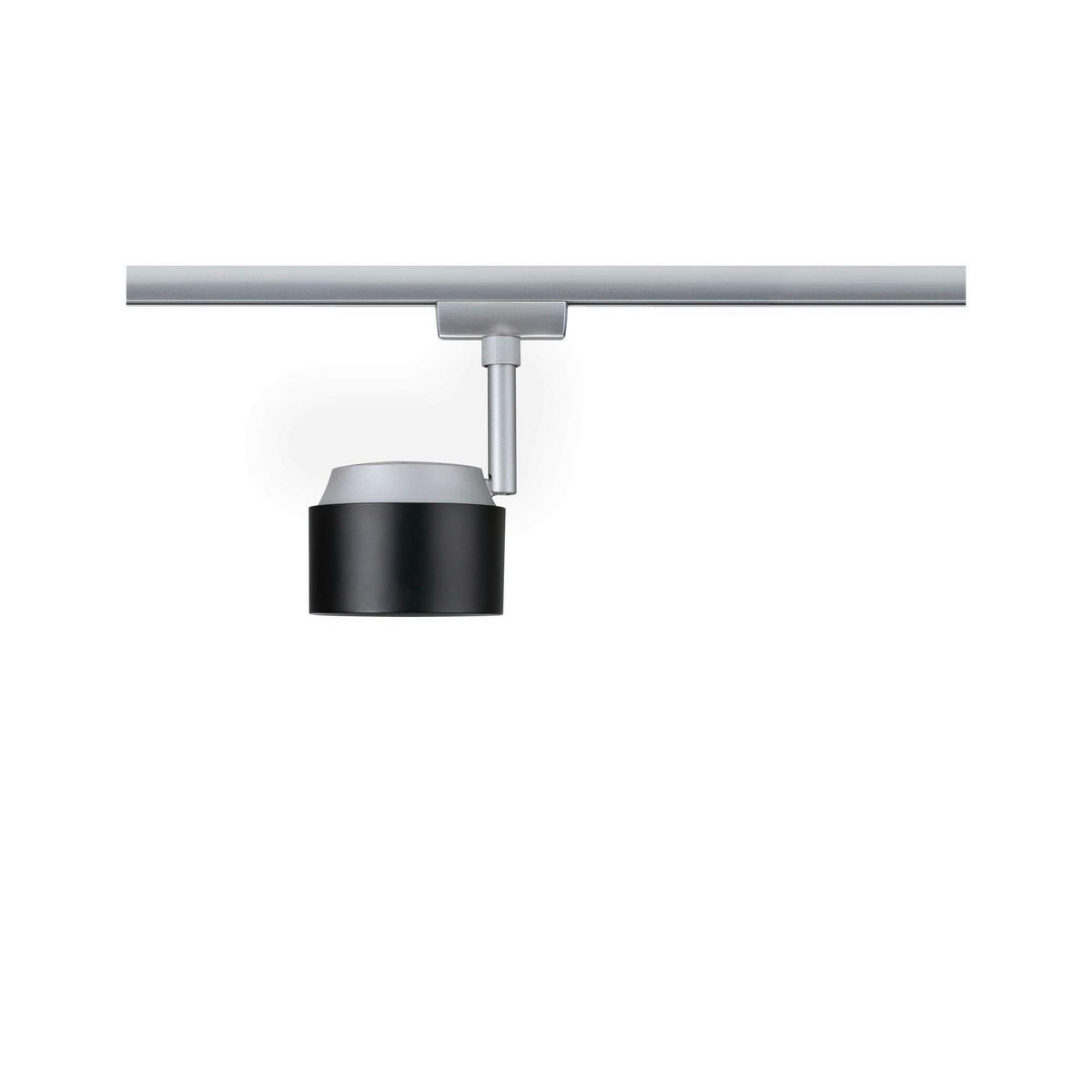 SCHIENENSYSTEM-STRAHLER   - Chromfarben/Schwarz, Basics, Kunststoff/Metall (19,7cm) - Paulmann