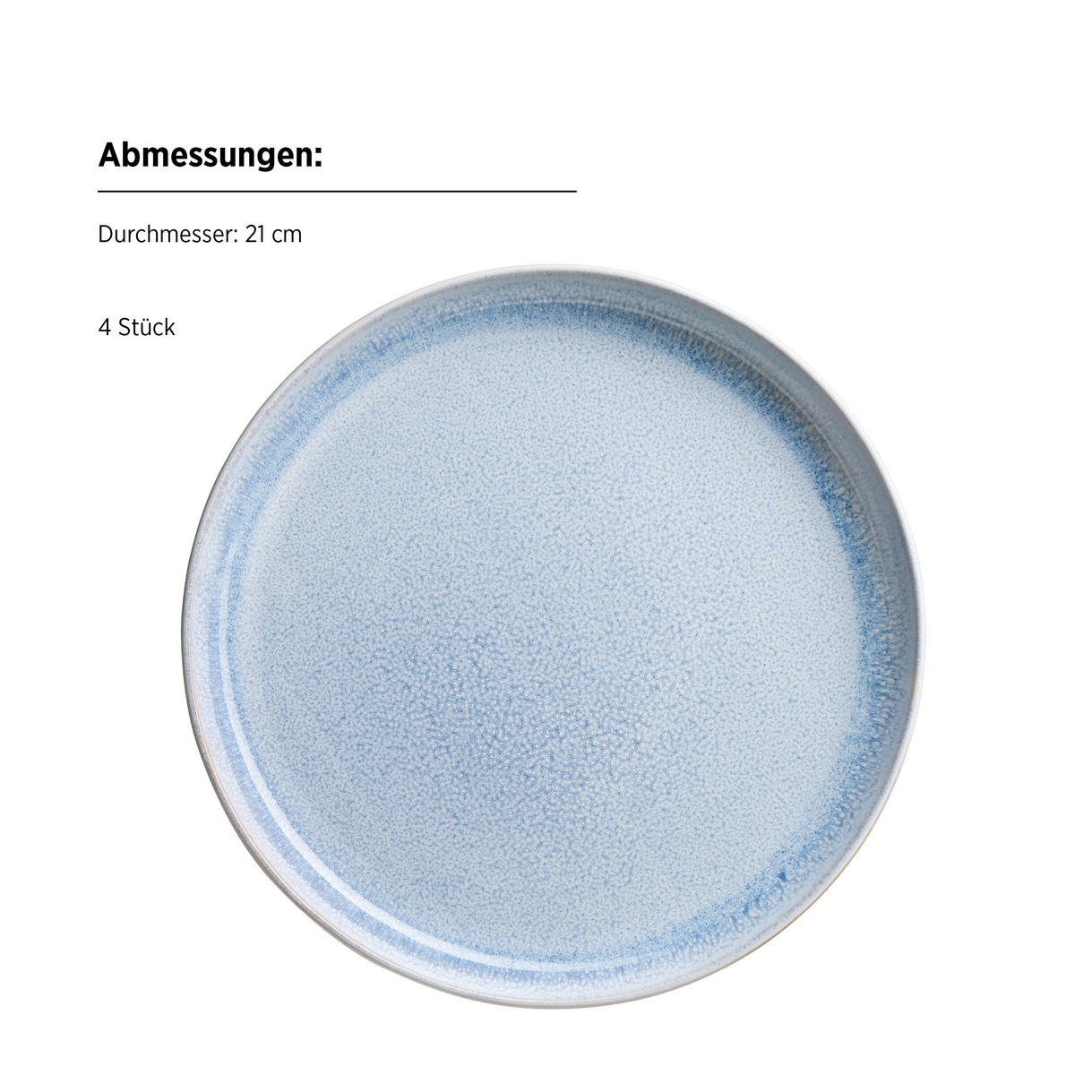 FRÜHSTÜCKSSERVICE Blau, Braun AQUATA 16-teilig 4 Personen  - Blau/Braun, Basics, Keramik - Mäser